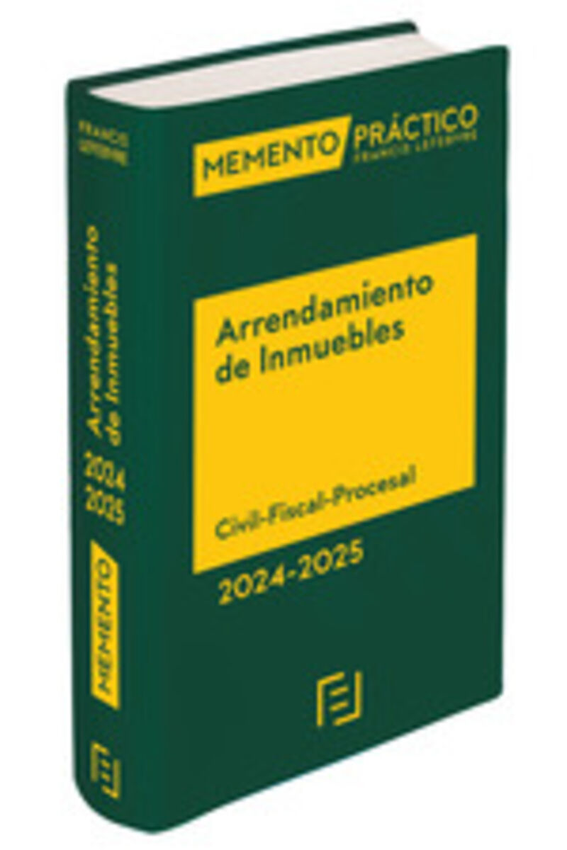 MEMENTO PRACTICO ARRENDAMIENTOS DE INMUEBLES 2024-2025
