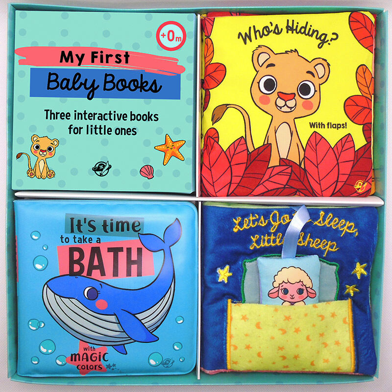 (ESTUCHE) MY FIRST BABY BOOKS - THREE INTERACTIVE BOOKS FOR LITTLE ONES