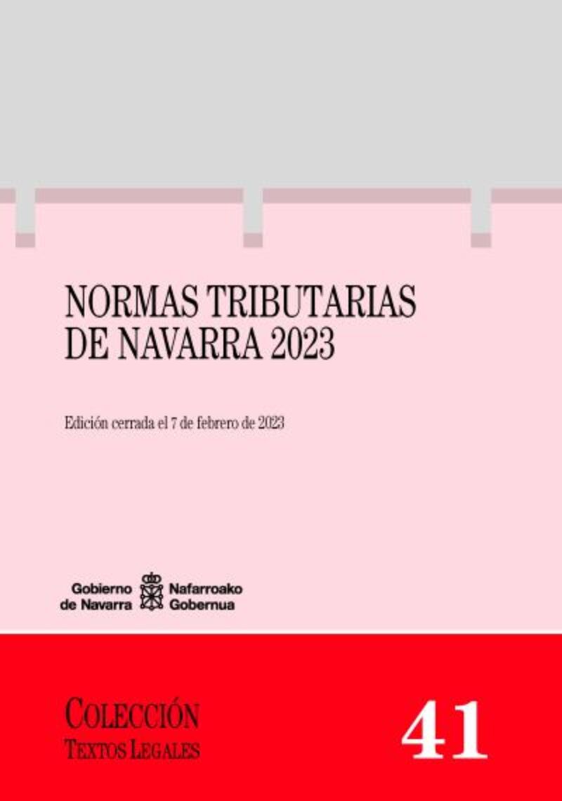 NORMAS TRIBUTARIAS DE NAVARRA 2023