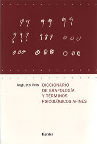 dicc. de grafologia y terminos psicologicos afines - Augusto Vels