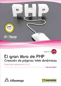 GRAN LIBRO DE PHP, EL - GREACION DE PAGINAS WEB DINAMICAS