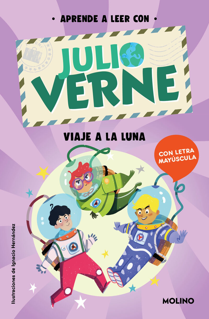 aprende a leer con verne - viaje a la luna - Julio Verne