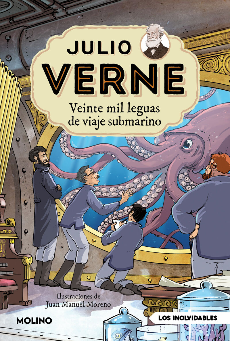 julio verne - veinte mil leguas de viaje submarino (ed actualizada, ilustrada y adaptada) - Julio Verne