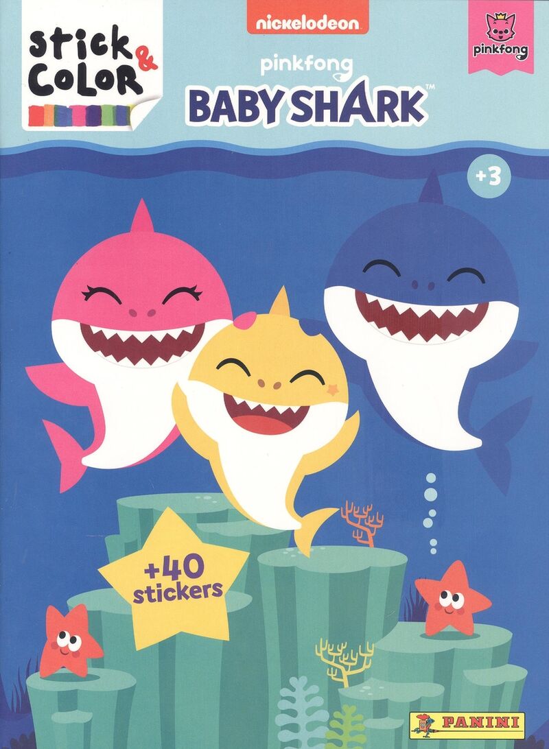 baby shark - stick & color - Aa. Vv.