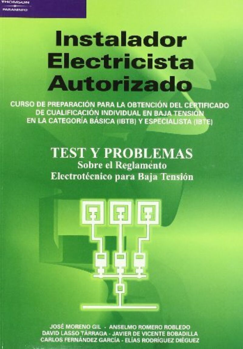 INSTALADOR ELECTRICISTA AUTORIZADO - TEST Y PROBLEMAS