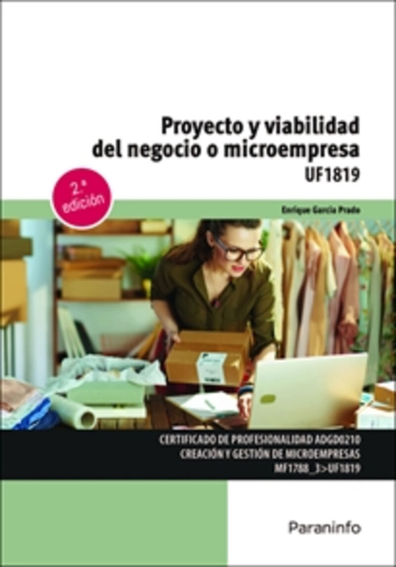 (2 ed) proyecto y viabilidad del negocio o microempresa - uf1819 - Enrique Garcia Prado