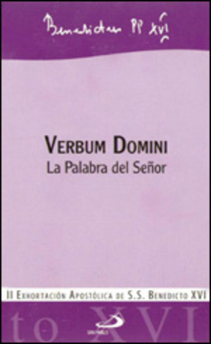 verbum domini - la palabra del señor - Benedicto Xvi
