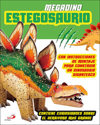 megadino estegosaurio - libro maqueta 3d