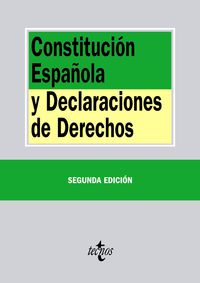 (2 ED) CONSTITUCION ESPAÑOLA Y DECLARACIONES DE DERECHOS