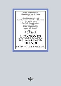 LECCIONES DE DERECHO PRIVADO - TOMO I (VOLUMEN 2) DERECHO DE LA PERSONA