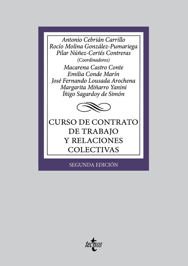 (2 ED) CURSO DE CONTRATO DE TRABAJO Y RELACIONES COLECTIVAS