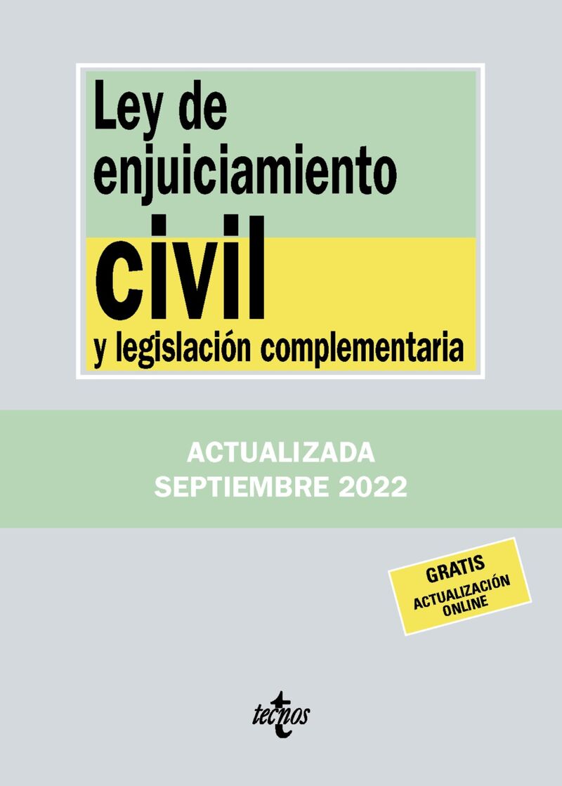 (26 ED) LEY DE ENJUICIAMIENTO CIVIL Y LEGISLACION COMPLEMENTARIA