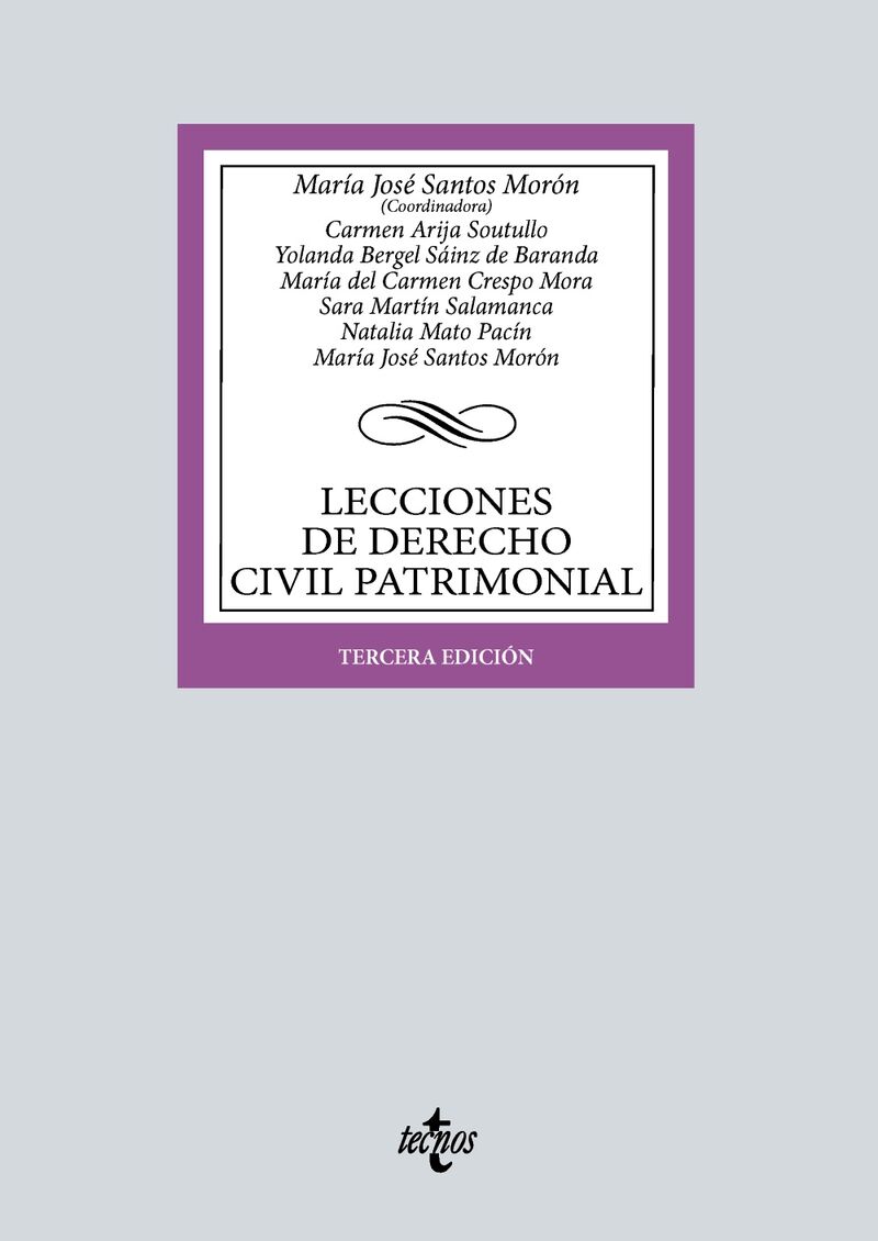 (3 ED) LECCIONES DE DERECHO CIVIL PATRIMONIAL