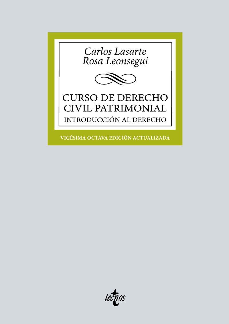 (28 ED) CURSO DE DERECHO CIVIL PATRIMONIAL - INTRODUCCION AL DERECHO