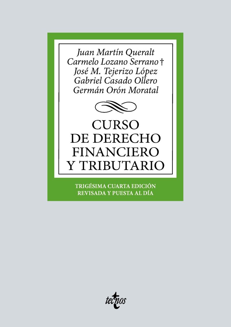 (34 ED) CURSO DE DERECHO FINANCIERO Y TRIBUTARIO