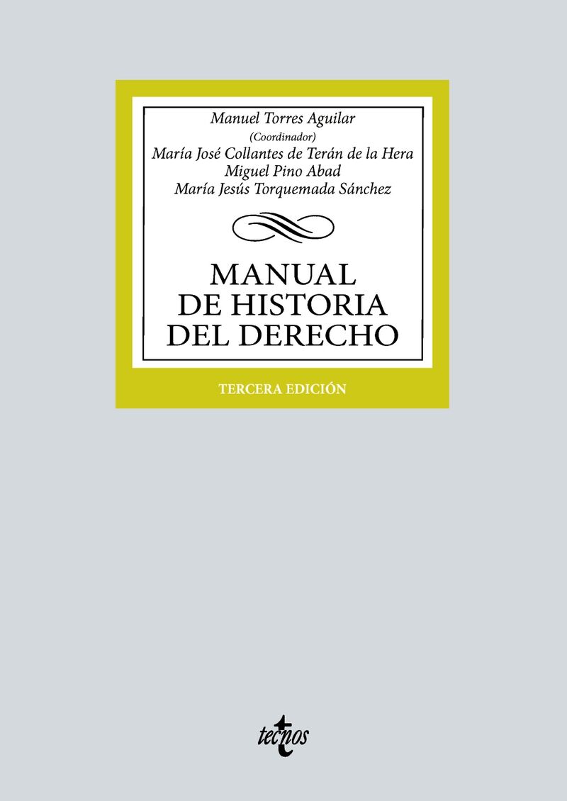 (3 ED) (PACK) MANUAL DE HISTORIA DEL DERECHO