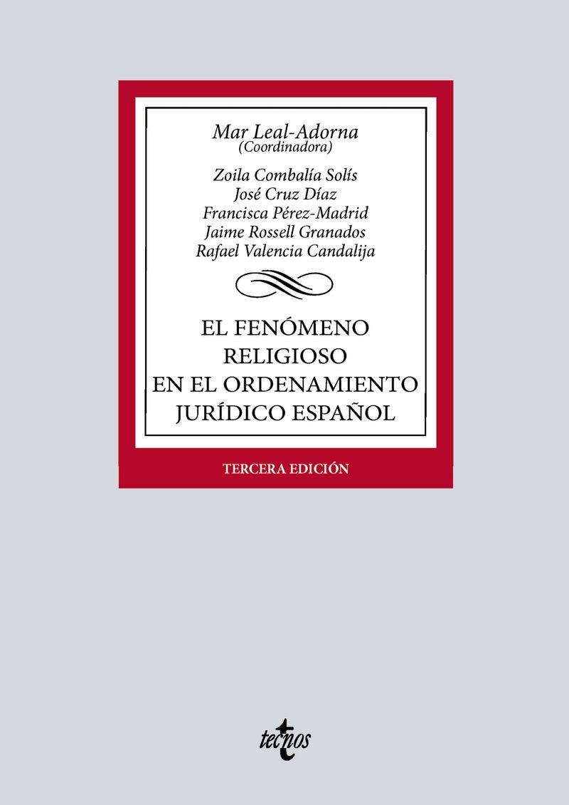 (3 ED) EL FENOMENO RELIGIOSO EN EL ORDENAMIENTO JURIDICO ESPAÑOL