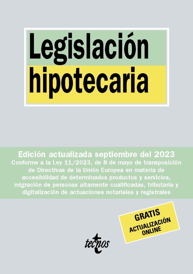 (38 ED) LEGISLACION HIPOTECARIA