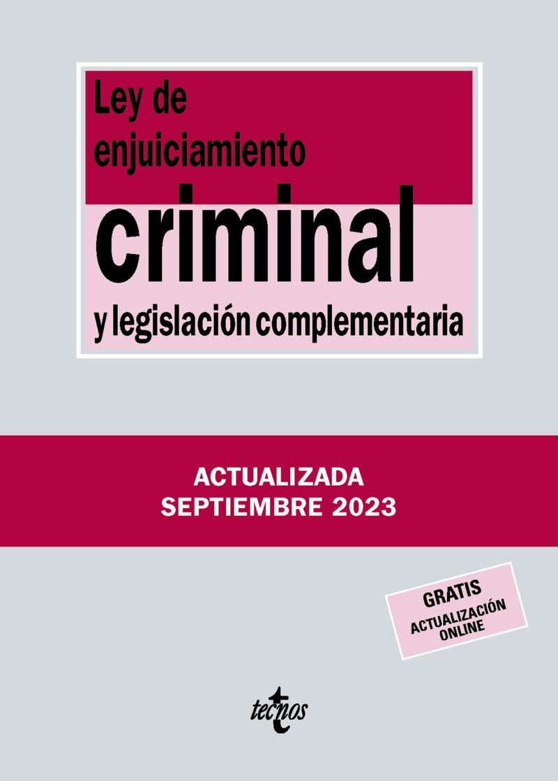 (40 ed) ley de enjuiciamiento criminal y legislacion complementaria - Aa. Vv.