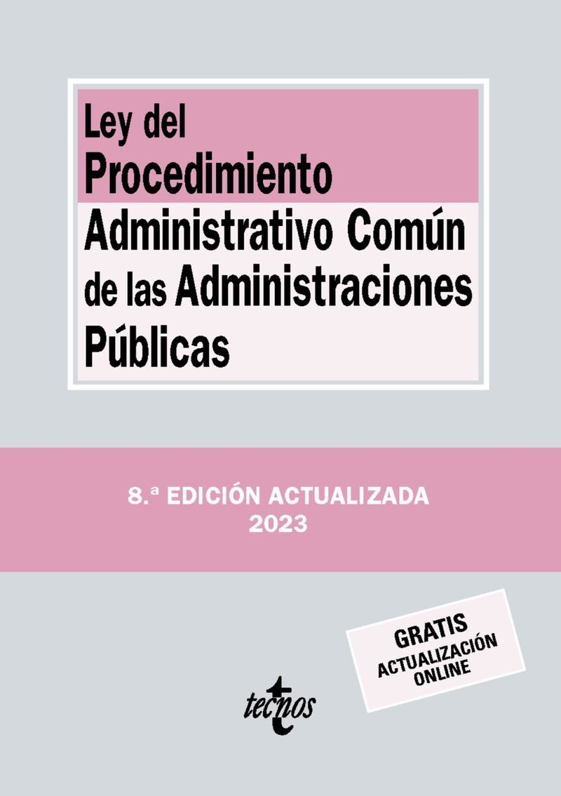 (8 ed) ley del procedimiento administrativo comun de las administraciones publicas - Aa. Vv.