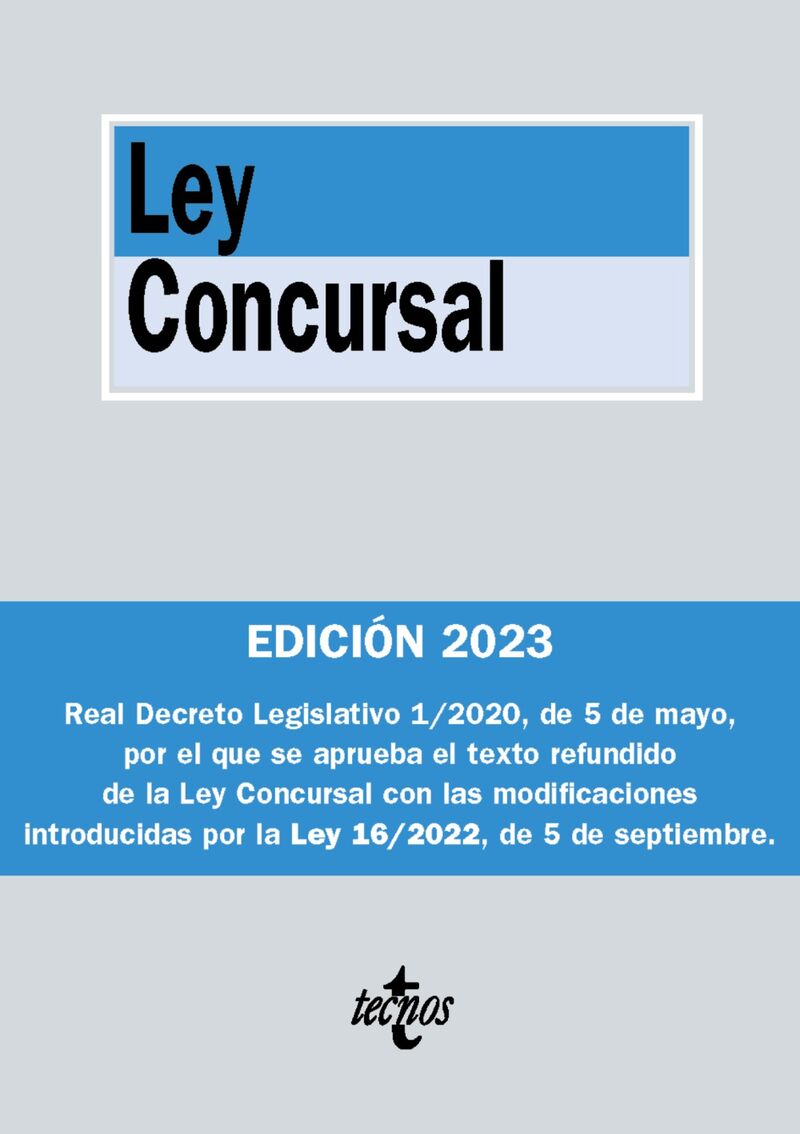 (3 ed) ley concursal - Editorial Tecnos
