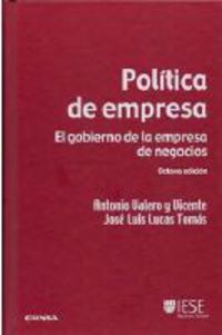 POLITICA DE EMPRESA - EL GOBIERNO DE LA EMPRESA DE NEGOCIOS