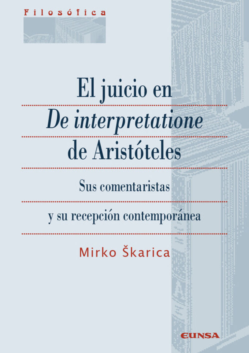 el juicio en de interpretatione de aristoteles - Mirco Karica