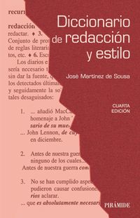 (4 ed) diccionario de redaccion y estilo - Jose Martinez De Sousa