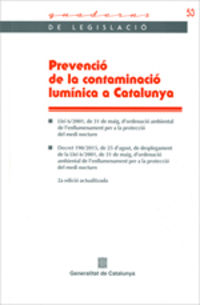 (2 ed) prevencio de la contaminacio luminica a catalunya - Aa. Vv.