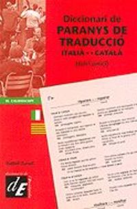 diccionari de paranys de traduccio italia / catala - (falsi amici) - Isabel Turull