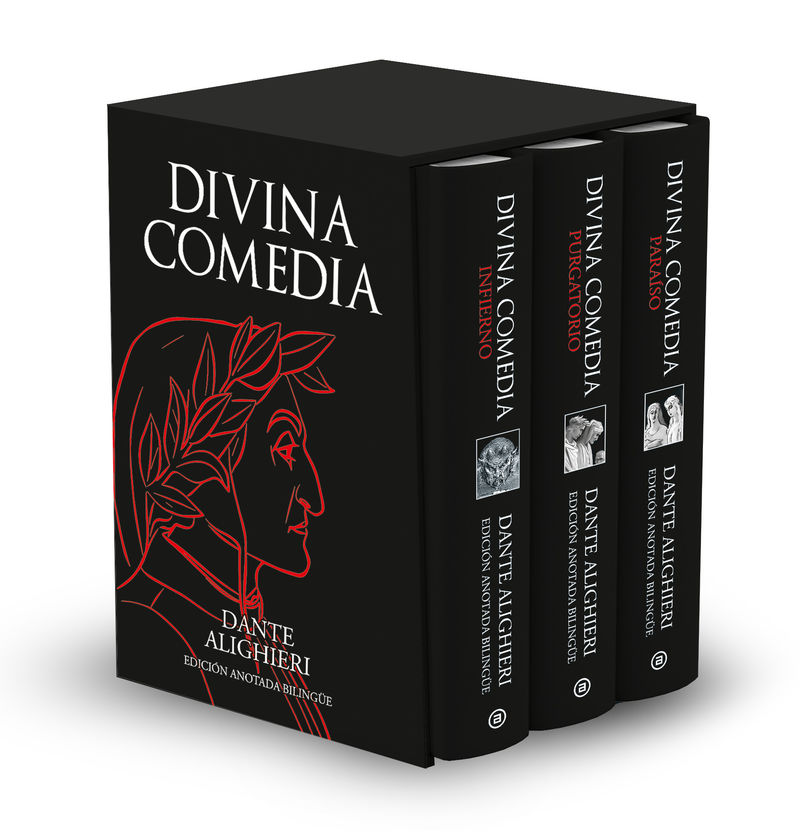 (estuche) la divina comedia (ed. anotada bilingue)