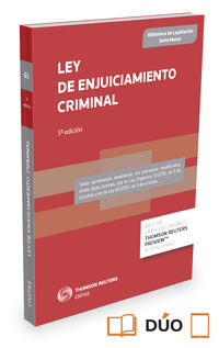 (3 ed) ley de enjuiciamiento criminal (duo) - Aa. Vv.