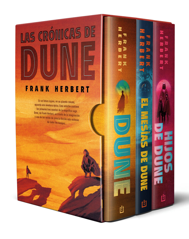 (estuche) trilogia dune (lujo) (dune + el mesias de dune + hijos de dune) - Frank Herbert