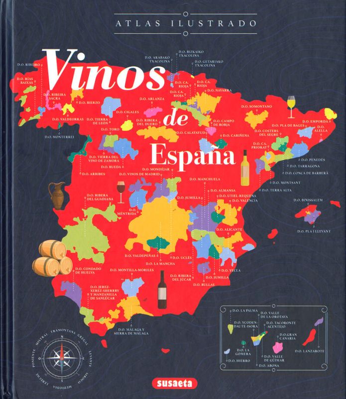 vinos de españa - atlas ilustrado - Aa. Vv.