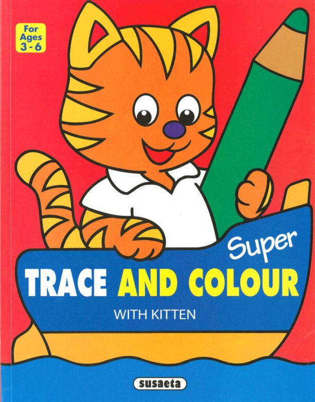 SUPER TRACE AND COLOUR WITH KITTEN