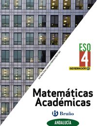 eso 4 - matematicas academicas (and) - generacion b (centros bilingues) - Aa. Vv.