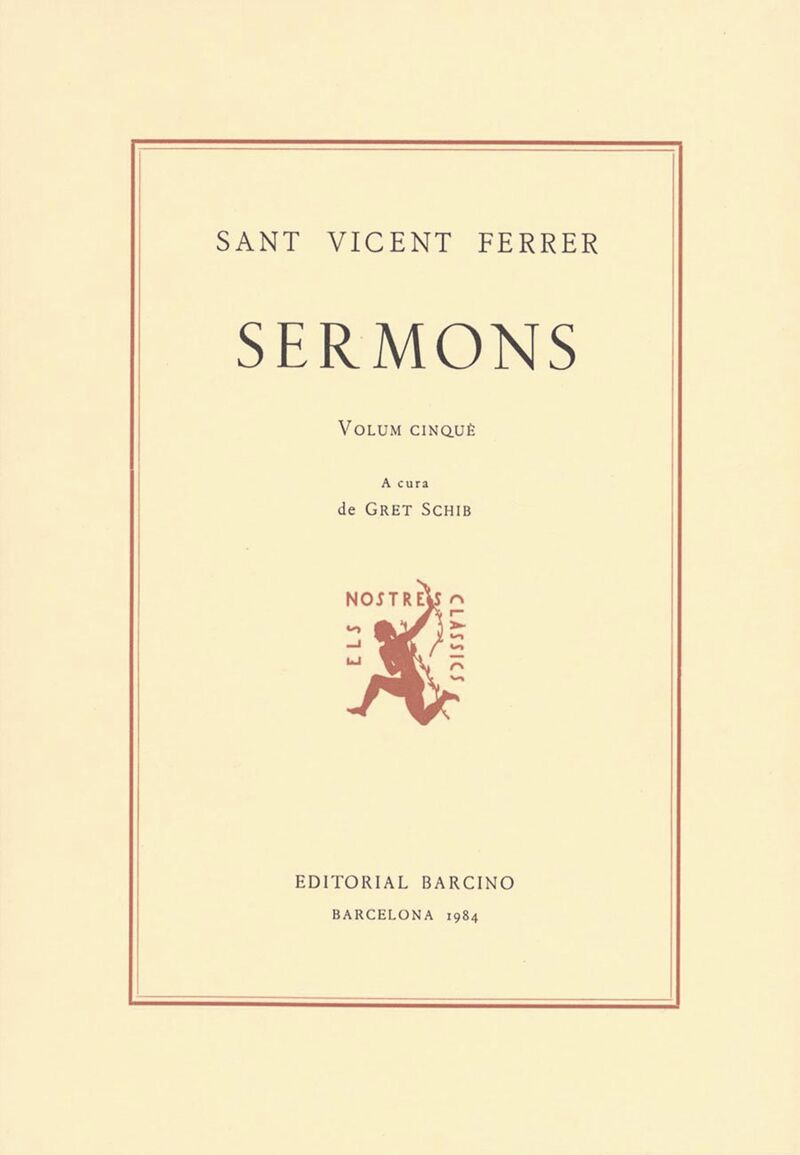 SERMONS V (V. FERRER)