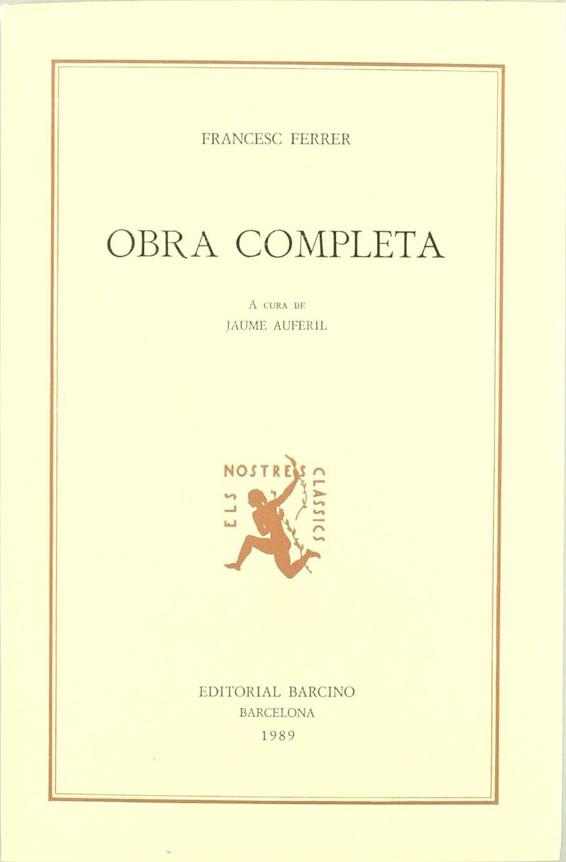 OBRA COMPLETA (F. FERRER)