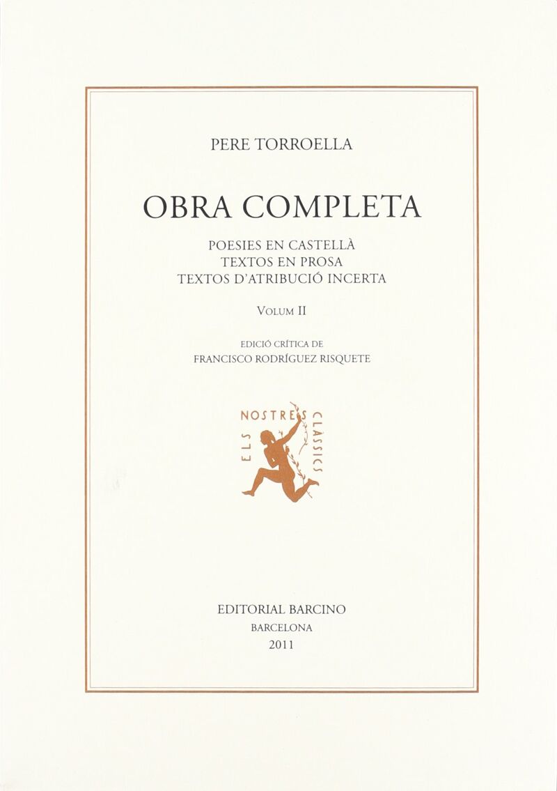 obra compl. p. torroella. ii - Pere Torroella