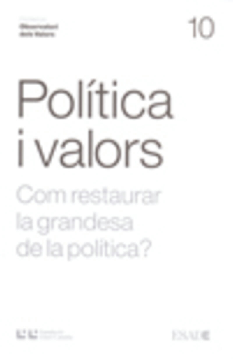 POLITICA I VALORS