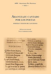 arantzazu cantado por los poetas - poesias y textos de canciones