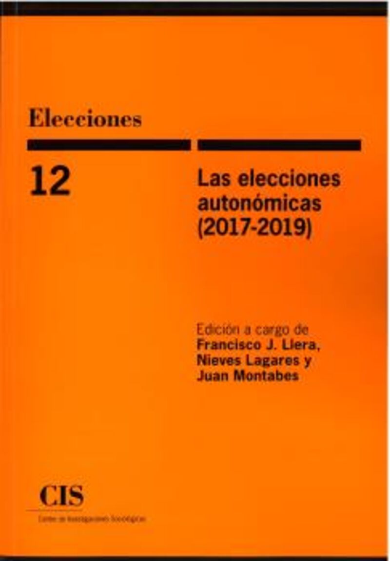 LAS ELECCIONES AUTONOMICAS (207-2019)