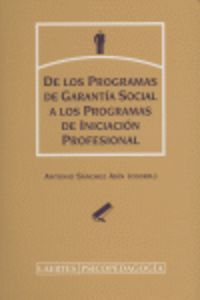 de los programas de garantia social a los programas de iniciacion profesional - Antonio Sanchez Asin