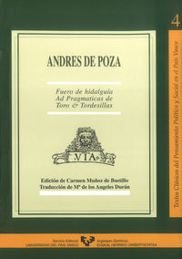 andres de poza - fuero de hidalguia - Andres De Poza