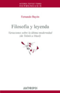 filosofia y leyenda - Fernando Bayon