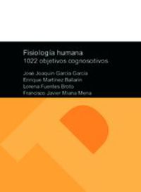 FISIOLOGIA HUMANA - 1022 - OBJETIVOS COGNOSCITIVOS