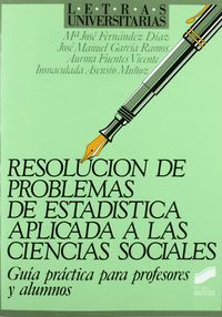 resolucion de problemas de estadistica aplicada a las ciencias sociale - Mª Jose Fernandez Diaz