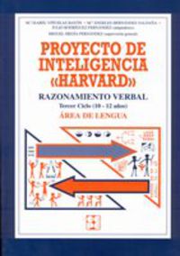 PROYECTO DE INTELIGENCIA HARVARD V - RAZONAMIENTO VERBAL