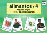 alimentos 4 - baraja español-ingles - lengua de signos española