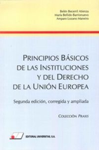 (2ª ed) principios basicos de las instituciones y del derecho de la u. e.